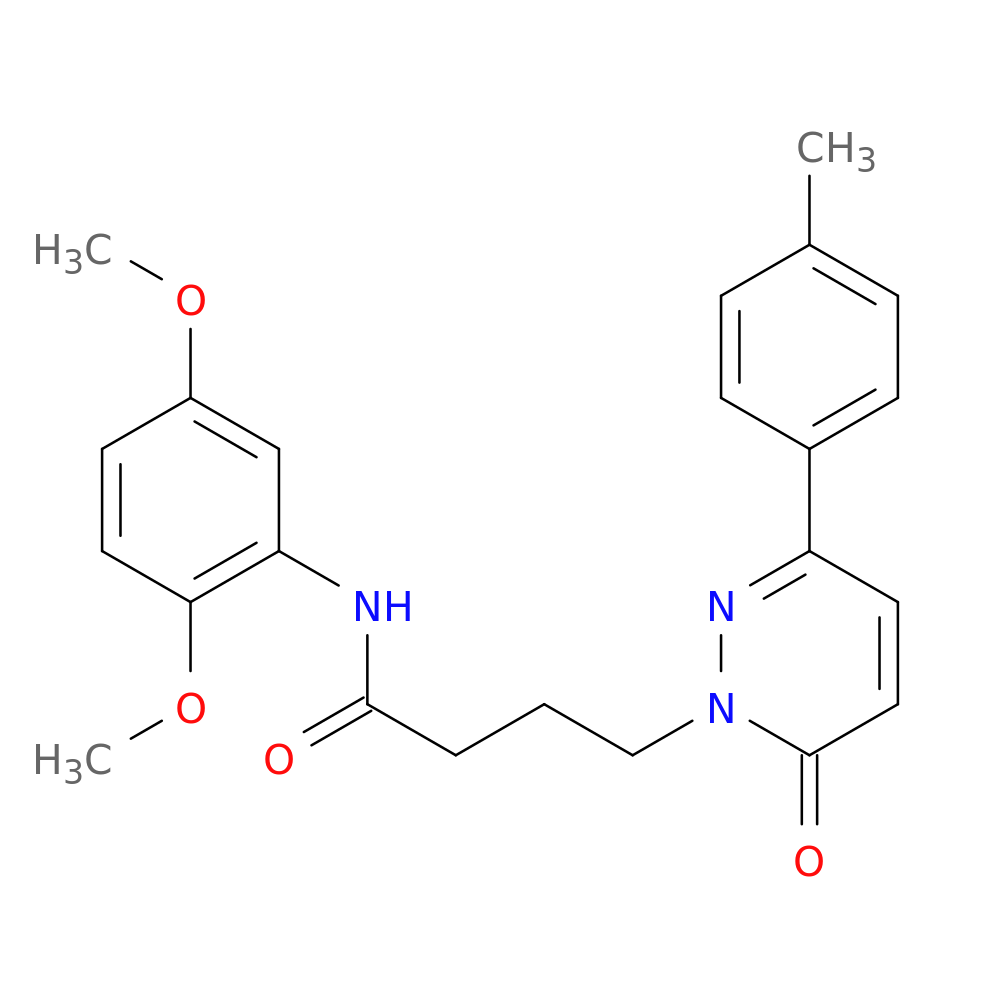 N-(2,5-dimethoxyphenyl)-4-[3-(4-methylphenyl)-6-oxo-1,6-dihydropyridazin-1-yl]butanamide