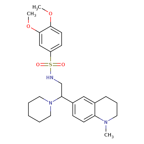 3,4-dimethoxy-N-[2-(1-methyl-1,2,3,4-tetrahydroquinolin-6-yl)-2-(piperidin-1-yl)ethyl]benzene-1-sulfonamide