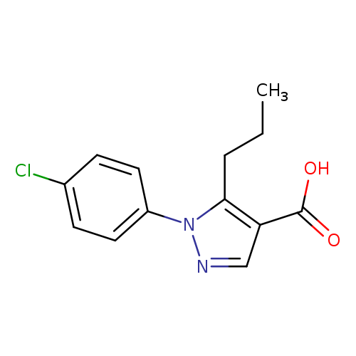 1H-Pyrazole-4-carboxylic acid, 1-(4-chlorophenyl)-5-propyl-