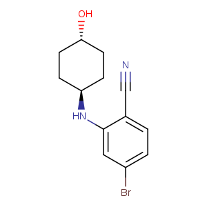 4-bromo-2-[(trans-4-hydroxycyclohexyl)amino]benzonitrile