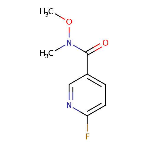 6-fluoro-N-methoxy-N-methylpyridine-3-carboxamide