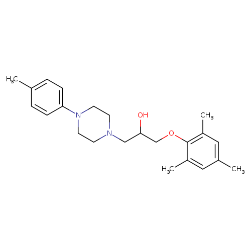 1-[4-(4-methylphenyl)piperazin-1-yl]-3-(2,4,6-trimethylphenoxy)propan-2-ol
