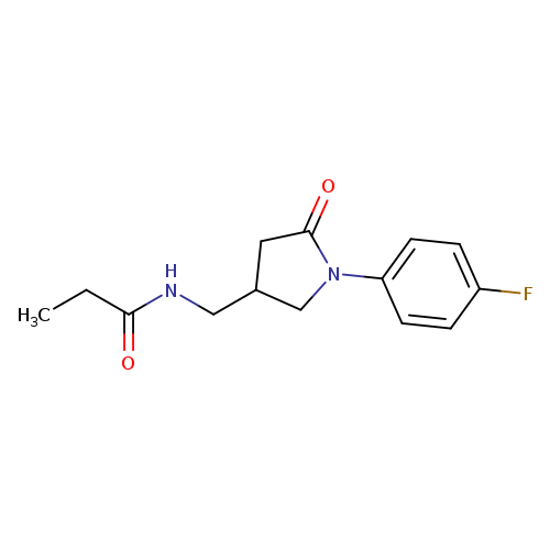 N-{[1-(4-fluorophenyl)-5-oxopyrrolidin-3-yl]methyl}propanamide