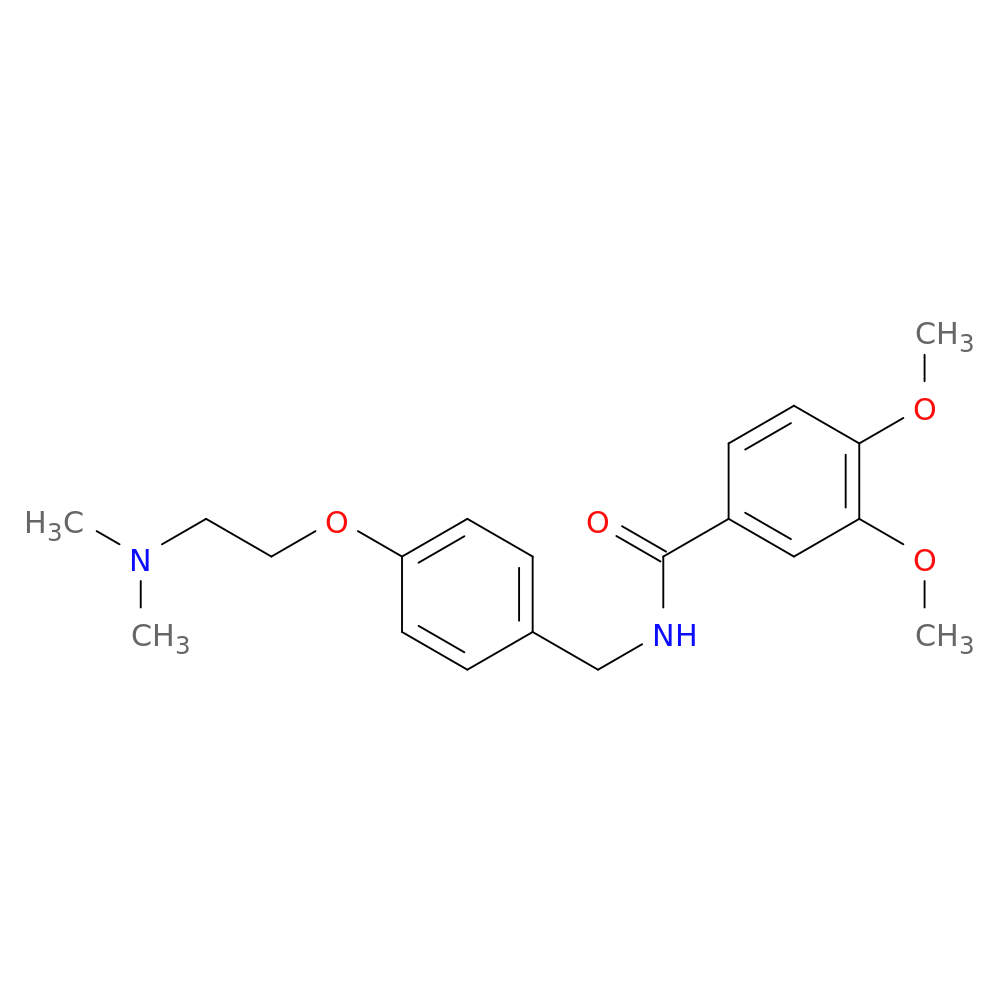 Benzamide, N-[[4-[2-(dimethylamino)ethoxy]phenyl]methyl]-3,4-dimethoxy-