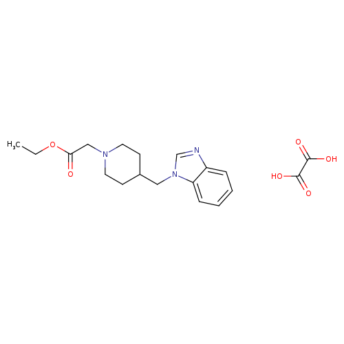 ethyl 2-{4-[(1H-1,3-benzodiazol-1-yl)methyl]piperidin-1-yl}acetate; oxalic acid