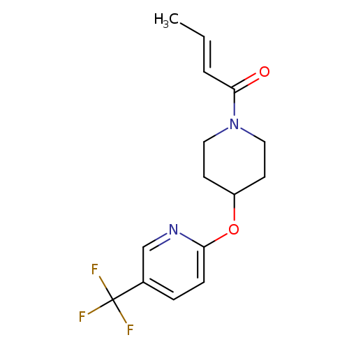 (2E)-1-(4-{[5-(trifluoromethyl)pyridin-2-yl]oxy}piperidin-1-yl)but-2-en-1-one