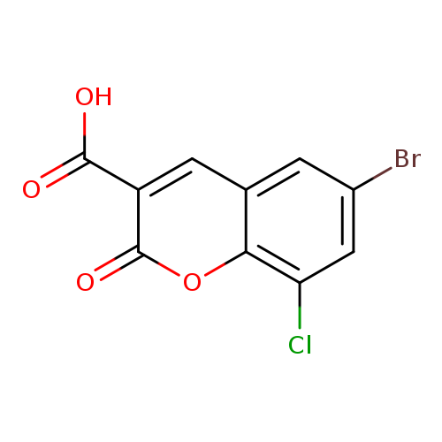 6-Bromo-8-chloro-2-oxo-2H-chromene-3-carboxylicacid