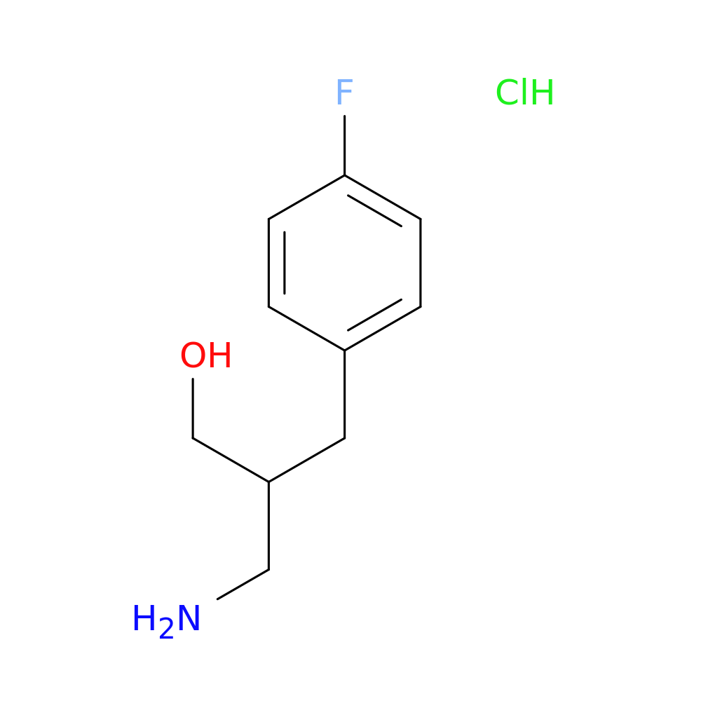 3-amino-2-[(4-fluorophenyl)methyl]propan-1-ol hydrochloride