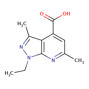 1-Ethyl-3,6-Dimethyl-1H-Pyrazolo[3,4-B]Pyridine-4-Carboxylic Acid
