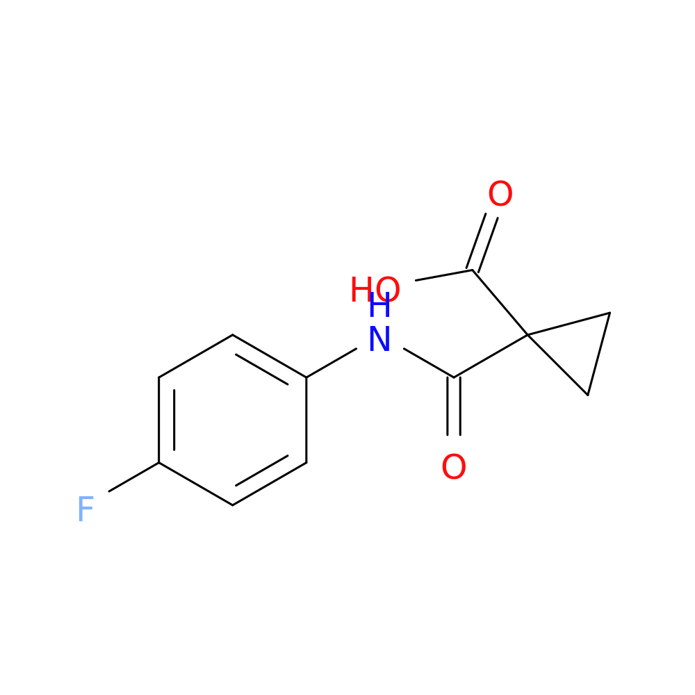 Cyclopropanecarboxylic acid, 1-[[(4-fluorophenyl)amino]carbonyl]-