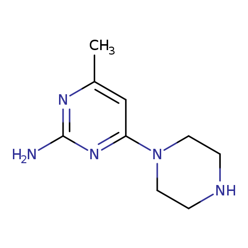 4-methyl-6-(1-piperazinyl)-2-pyrimidinamine