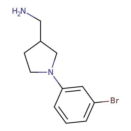 [1-(3-bromophenyl)pyrrolidin-3-yl]methanamine
