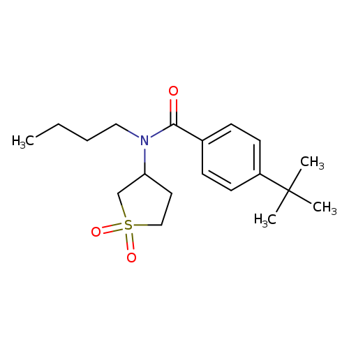 N-butyl-4-tert-butyl-N-(1,1-dioxo-1lambda6-thiolan-3-yl)benzamide
