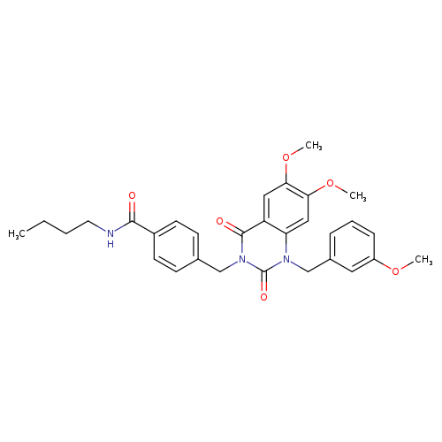 N-butyl-4-({6,7-dimethoxy-1-[(3-methoxyphenyl)methyl]-2,4-dioxo-1,2,3,4-tetrahydroquinazolin-3-yl}methyl)benzamide