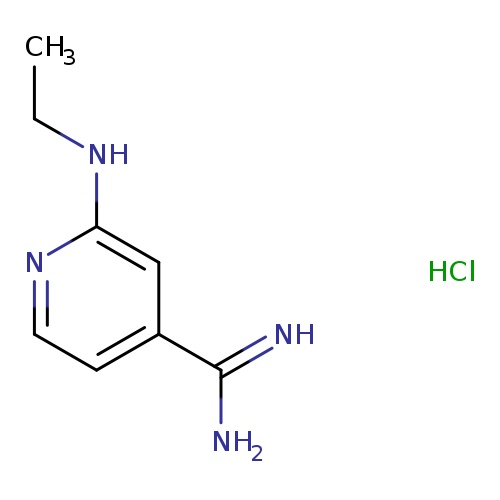 2-(ethylamino)pyridine-4-carboximidamide hydrochloride