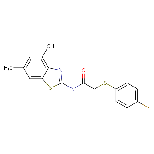 N-(4,6-dimethyl-1,3-benzothiazol-2-yl)-2-[(4-fluorophenyl)sulfanyl]acetamide