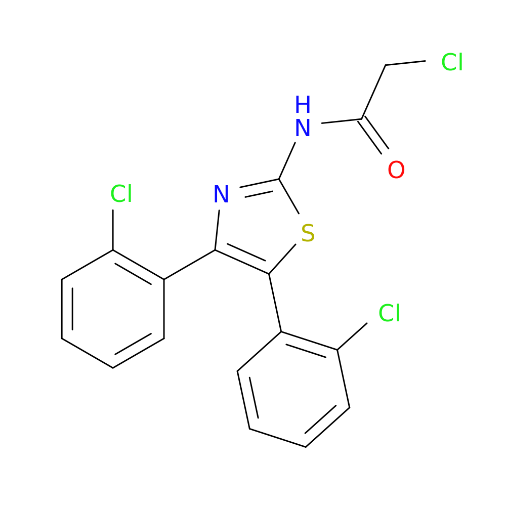 N-[bis(2-chlorophenyl)-1,3-thiazol-2-yl]-2-chloroacetamide