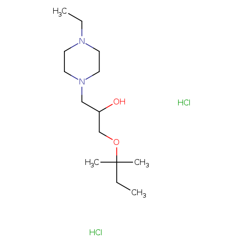 1-(4-ethylpiperazin-1-yl)-3-[(2-methylbutan-2-yl)oxy]propan-2-ol dihydrochloride