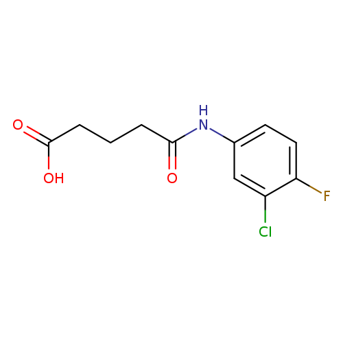 4-[(3-chloro-4-fluorophenyl)carbamoyl]butanoic acid