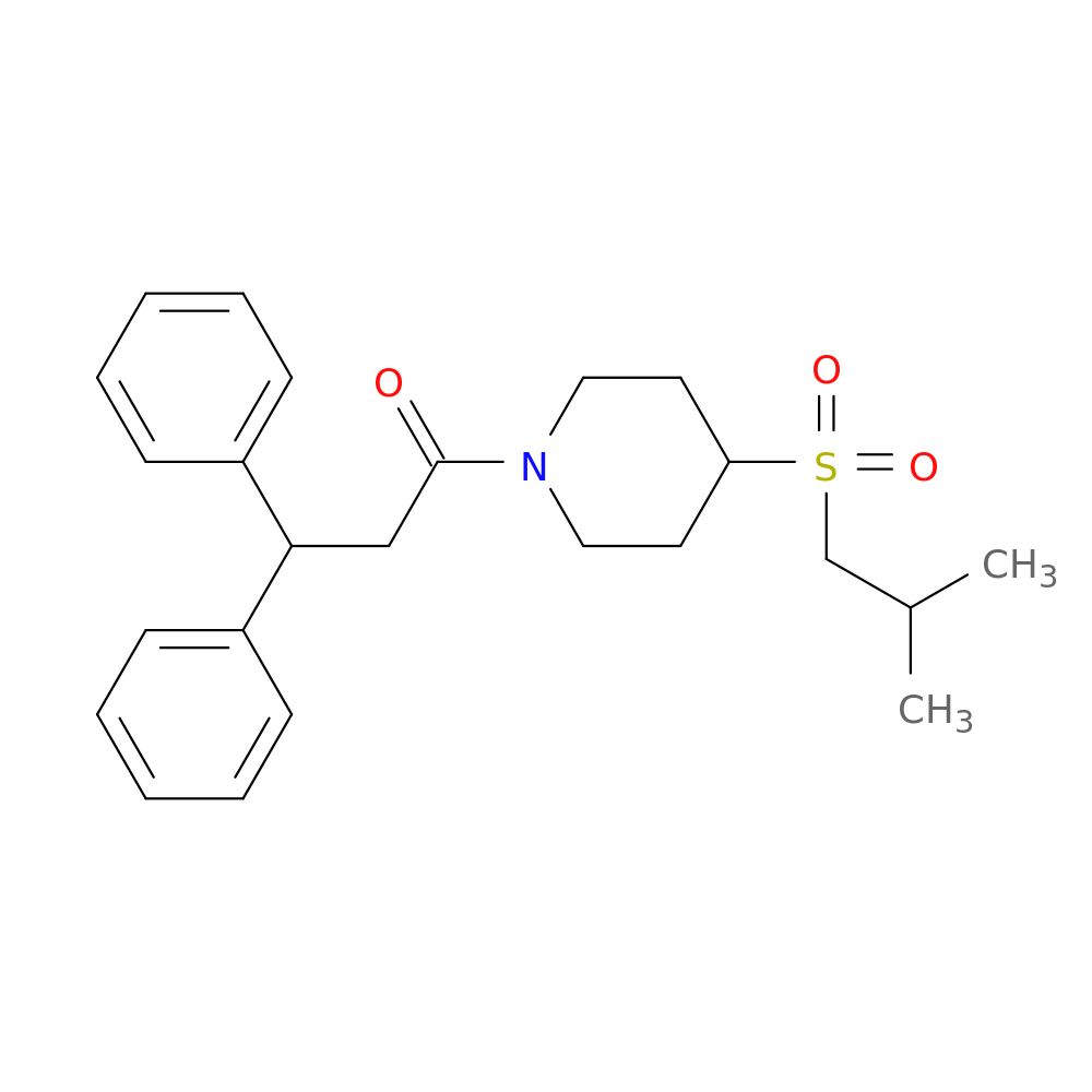 1-[4-(2-methylpropanesulfonyl)piperidin-1-yl]-3,3-diphenylpropan-1-one