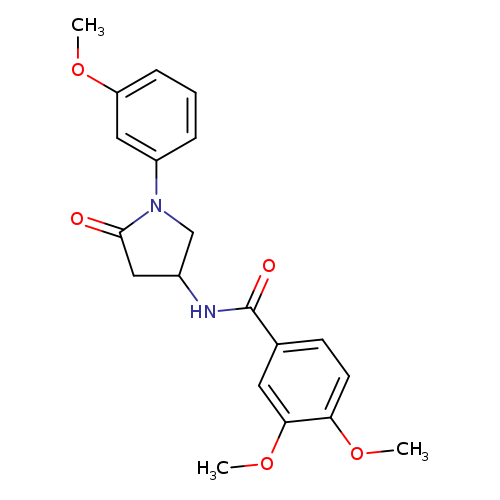 3,4-dimethoxy-N-[1-(3-methoxyphenyl)-5-oxopyrrolidin-3-yl]benzamide