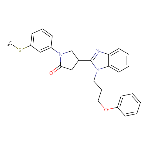 1-[3-(methylsulfanyl)phenyl]-4-[1-(3-phenoxypropyl)-1H-1,3-benzodiazol-2-yl]pyrrolidin-2-one