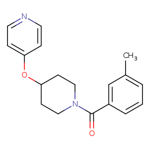 4-{[1-(3-methylbenzoyl)piperidin-4-yl]oxy}pyridine