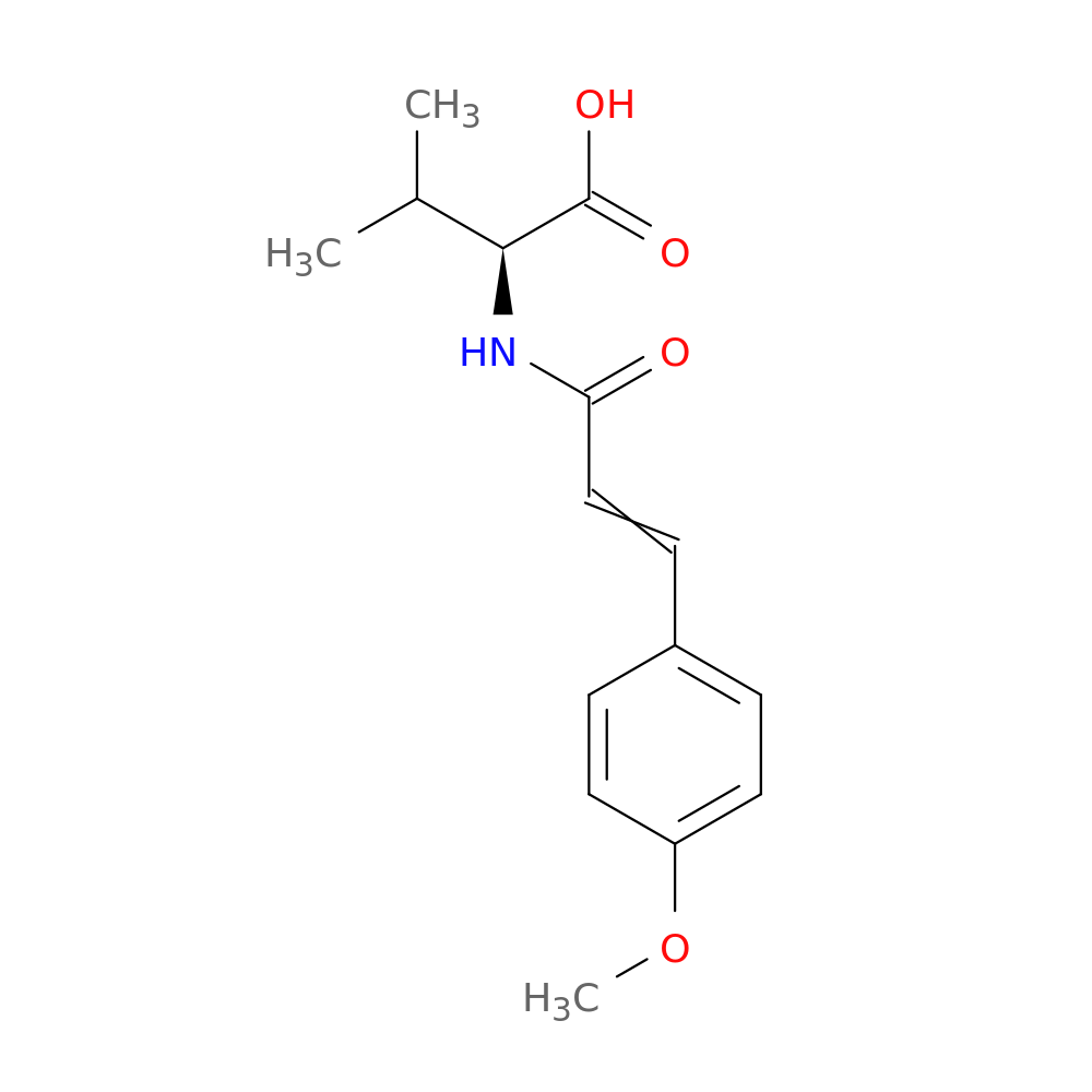 (2S)-2-[3-(4-methoxyphenyl)prop-2-enamido]-3-methylbutanoic acid