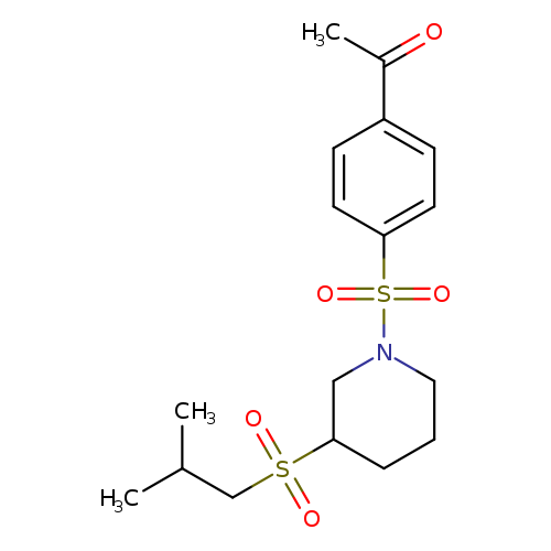 1-(4-{[3-(2-methylpropanesulfonyl)piperidin-1-yl]sulfonyl}phenyl)ethan-1-one