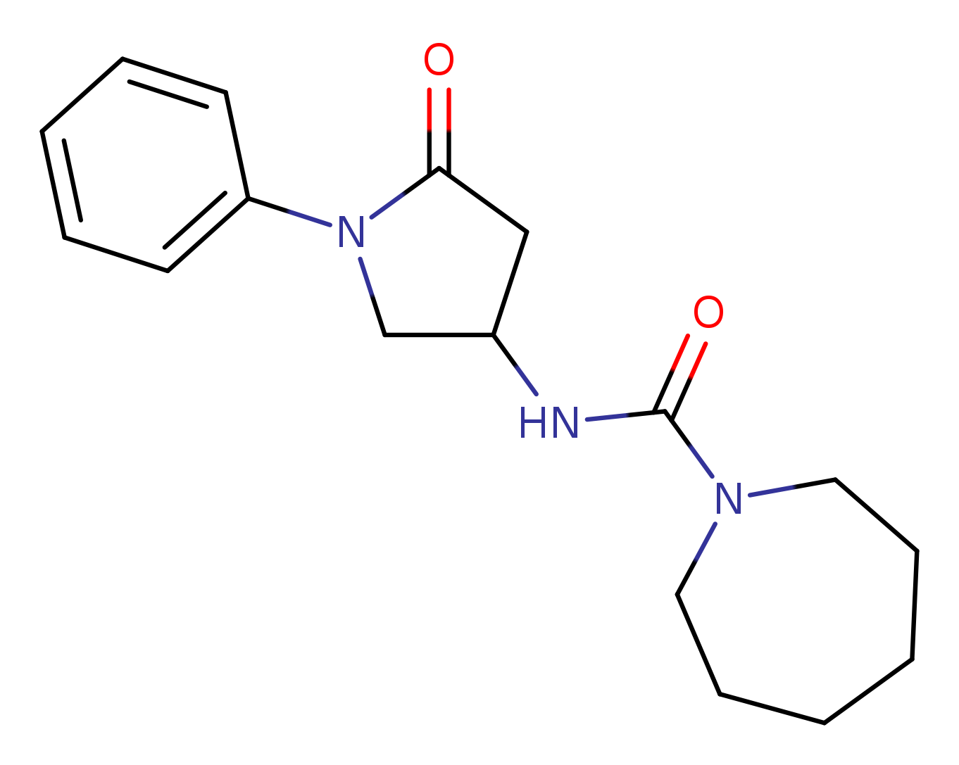 N-(5-oxo-1-phenylpyrrolidin-3-yl)azepane-1-carboxamide