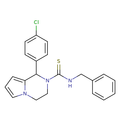 N-benzyl-1-(4-chlorophenyl)-1H,2H,3H,4H-pyrrolo[1,2-a]pyrazine-2-carbothioamide