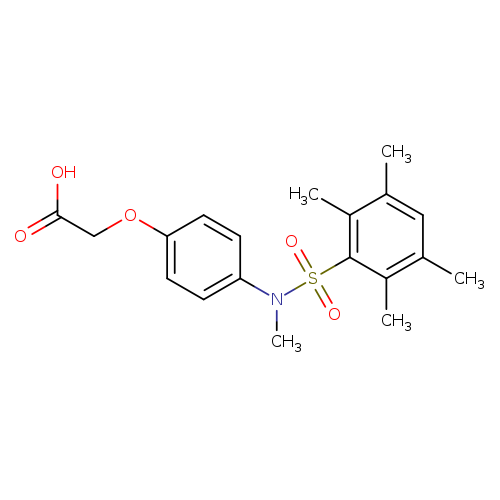 2-[4-(N-methyl2,3,5,6-tetramethylbenzenesulfonamido)phenoxy]acetic acid