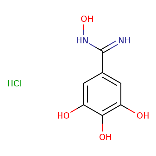 Benzenecarboximidamide, N,3,4,5-tetrahydroxy-, monohydrochloride