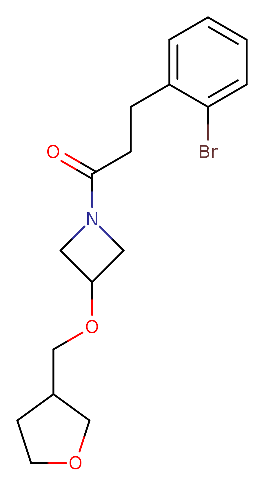 3-(2-bromophenyl)-1-{3-[(oxolan-3-yl)methoxy]azetidin-1-yl}propan-1-one