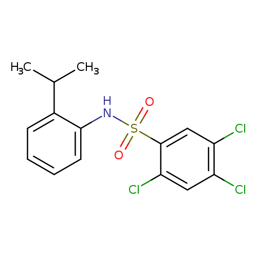 2,4,5-trichloro-N-[2-(propan-2-yl)phenyl]benzene-1-sulfonamide