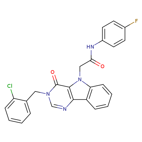 2-{3-[(2-chlorophenyl)methyl]-4-oxo-3H,4H,5H-pyrimido[5,4-b]indol-5-yl}-N-(4-fluorophenyl)acetamide