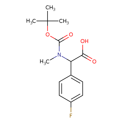 2-((tert-Butoxycarbonyl)(methyl)amino)-2-(4-fluorophenyl)acetic acid
