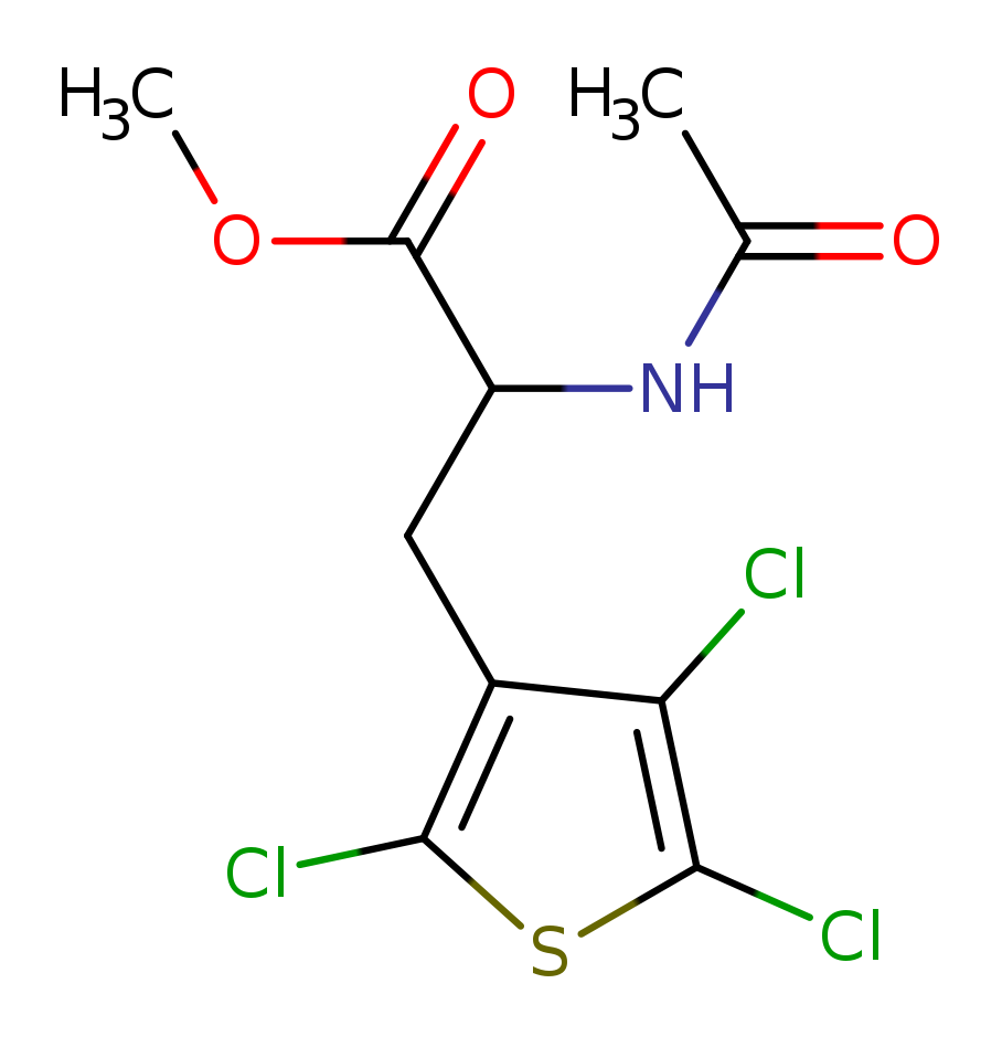 methyl 2-acetamido-3-(2,4,5-trichlorothiophen-3-yl)propanoate