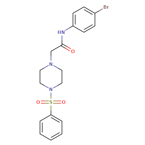 2-[4-(benzenesulfonyl)piperazin-1-yl]-N-(4-bromophenyl)acetamide