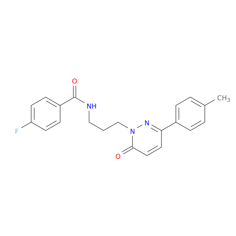 4-fluoro-N-{3-[3-(4-methylphenyl)-6-oxo-1,6-dihydropyridazin-1-yl]propyl}benzamide