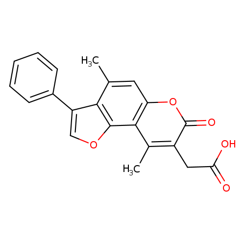 (4,9-Dimethyl-7-oxo-3-phenyl-7h-furo[2,3-f]chromen-8-yl)acetic acid