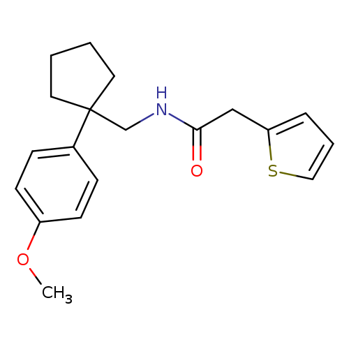 N-{[1-(4-methoxyphenyl)cyclopentyl]methyl}-2-(thiophen-2-yl)acetamide