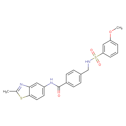 4-[(3-methoxybenzenesulfonamido)methyl]-N-(2-methyl-1,3-benzothiazol-5-yl)benzamide