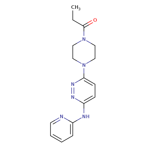 1-(4-{6-[(pyridin-2-yl)amino]pyridazin-3-yl}piperazin-1-yl)propan-1-one