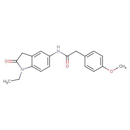 N-(1-ethyl-2-oxo-2,3-dihydro-1H-indol-5-yl)-2-(4-methoxyphenyl)acetamide