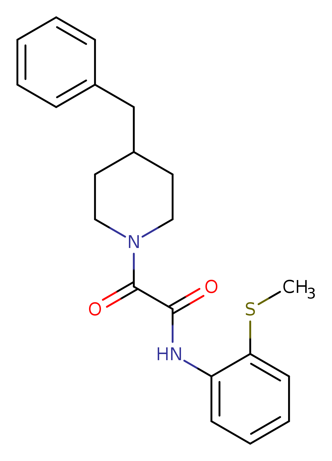 2-(4-benzylpiperidin-1-yl)-N-[2-(methylsulfanyl)phenyl]-2-oxoacetamide