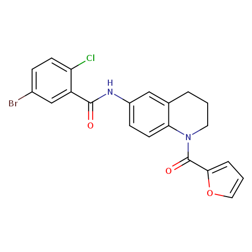 5-bromo-2-chloro-N-[1-(furan-2-carbonyl)-1,2,3,4-tetrahydroquinolin-6-yl]benzamide
