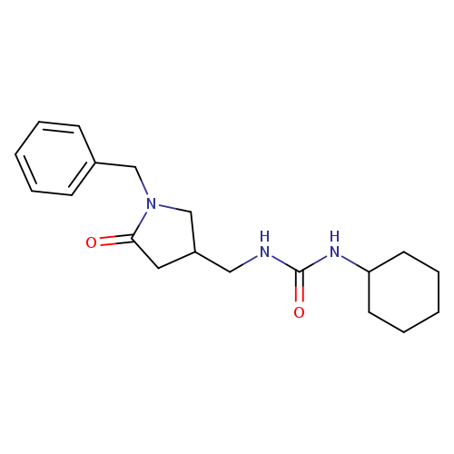 3-[(1-benzyl-5-oxopyrrolidin-3-yl)methyl]-1-cyclohexylurea
