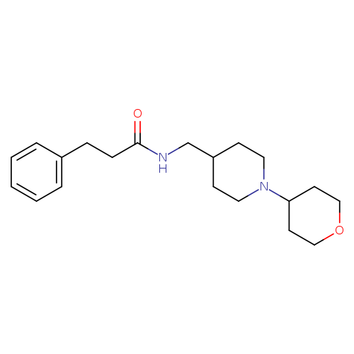 N-{[1-(oxan-4-yl)piperidin-4-yl]methyl}-3-phenylpropanamide