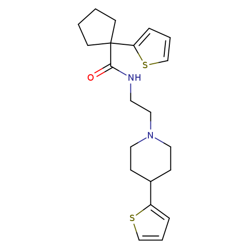 1-(thiophen-2-yl)-N-{2-[4-(thiophen-2-yl)piperidin-1-yl]ethyl}cyclopentane-1-carboxamide